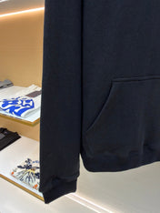 CHROME HEARTS CEMETERY CROSS SEVEN-11 HOODIE IN BLACK