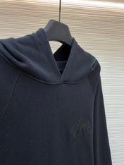 CHROME HEARTS CEMETERY CROSS SEVEN-11 HOODIE IN BLACK
