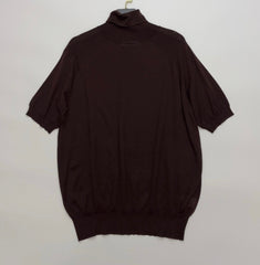 PRADA 25S SHORT-SLEEVE KNIT TURTLENECK 547