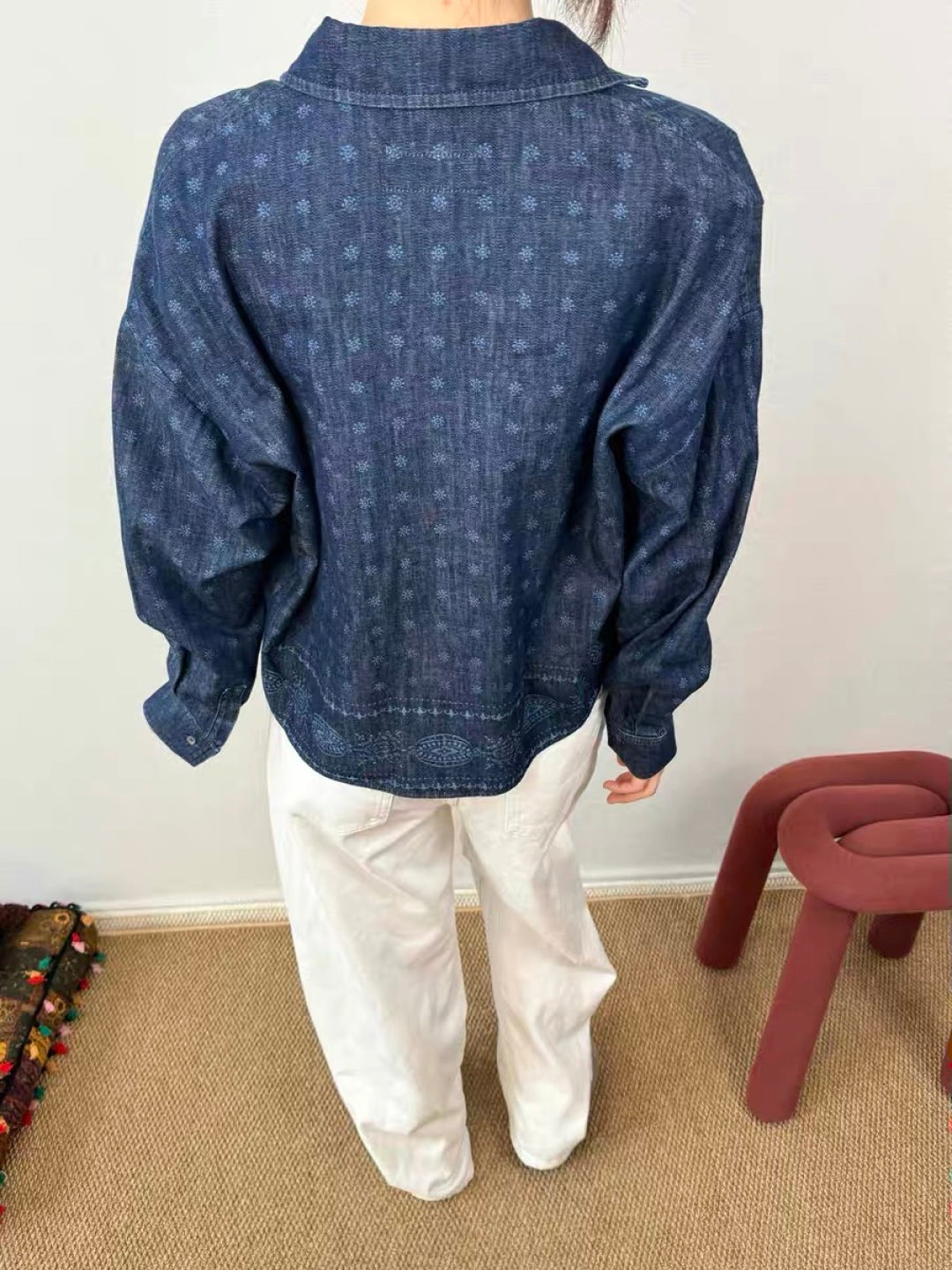 MAX MARA 25S DENIM COTTON SHIRT 168