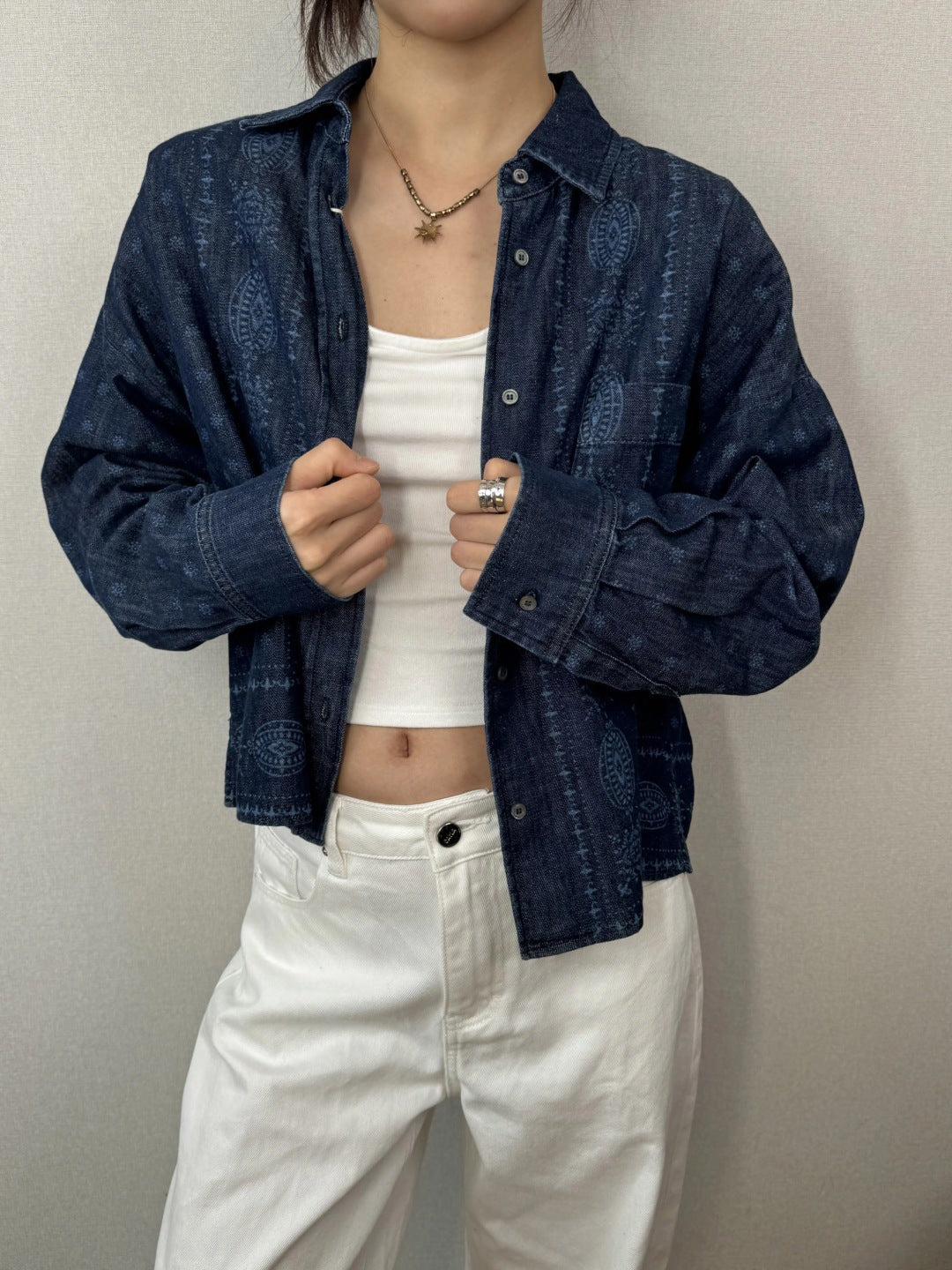 MAX MARA 25S DENIM COTTON SHIRT 168