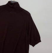 PRADA 25S SHORT-SLEEVE KNIT TURTLENECK 547