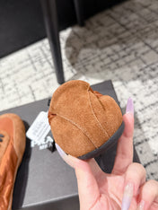 PRADA 25S COLLAPSE SNEAKERS IN BURNT ORANGE RE NYLON AND SUEDE