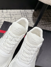 PRADA 25S MEN SNEAKERS IN WHITE CANVAS