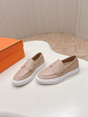 HM 25S SLIP-ON IN SOFT NUDE PINK LAMBSKIN