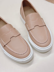HM 25S SLIP-ON IN SOFT NUDE PINK LAMBSKIN