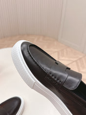 HM 25S SLIP-ON IN BLACK LAMBSKIN