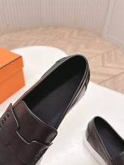 HM 25S SLIP-ON IN BLACK LAMBSKIN