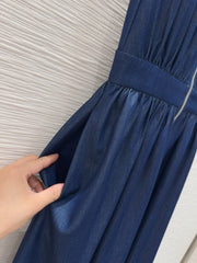 Loewe 2025 Denim Dress Blue Cotton