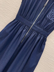 Loewe 2025 Denim Dress Blue Cotton