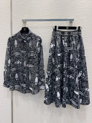 CC 25 Shirt and Long Skirt Polyester Fiber