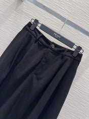PRADA 25S A-LINE PLAID VELVET SKIRT 256