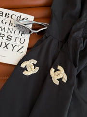 CC 25 double C Dress Black Cotton