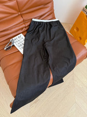 STRAIGHT PANTS 24 WITH NARROW WAIST DETAIL 265717