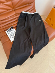 STRAIGHT PANTS 24 WITH NARROW WAIST DETAIL 265717