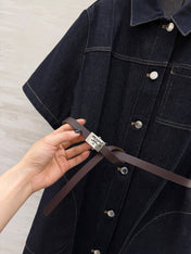 PRADA 26S DENIM SHIRT DRESS STYLE 897