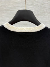 CC SHORT-SLEEVE CREW NECK KNIT TOP 267987