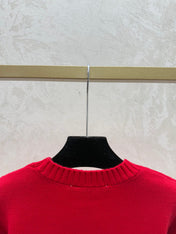 DIOR 25S LONG-SLEEVE KNIT CREWNECK SWEATER 641