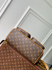 MONTSOURIS CARGO BACKPACK 40 IN BROWN MONOGRAM LAMBSKIN