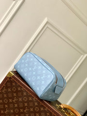 DOPP KIT 28 IN BLUE MONOGRAM COATED CANVAS