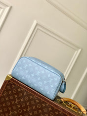 DOPP KIT 28 IN BLUE MONOGRAM COATED CANVAS