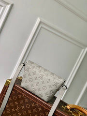 PULSE WEARABLE WALLET 22.5 IN SAND MONOGRAM SHADOW EMBOSSED CALFSKIN