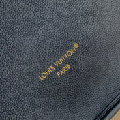 NEVERFULL BANDOULIÈRE INSIDE OUT BB 31 IN BROWN MONOGRAM CANVAS AND BLACK CALFSKIN