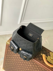 BACKUP BACKPACK 22 IN BLACK MONOGRAM EMPREINTE LEATHER