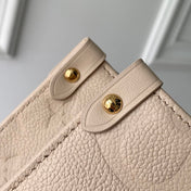 ONTHEGO MM 35 IN  BLUSH PINK MONOGRAM CALFSKIN