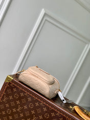 MINI BUMBAG 17 IN NUDE PINK EMBOSSED MONOGRAM EMPREINTE CALFSKIN