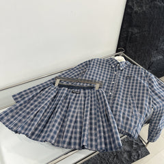 MIU SET PREPPY CHECKED BLAZER 265846