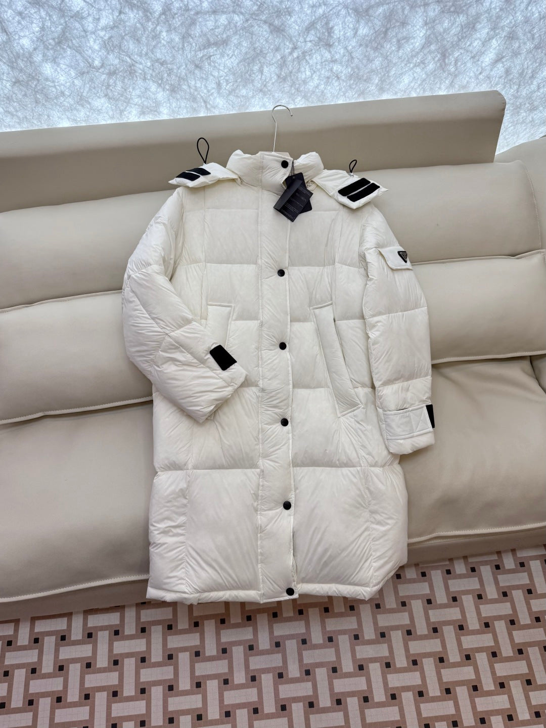 PRADA 25S LONG PUFFER JACKET 520