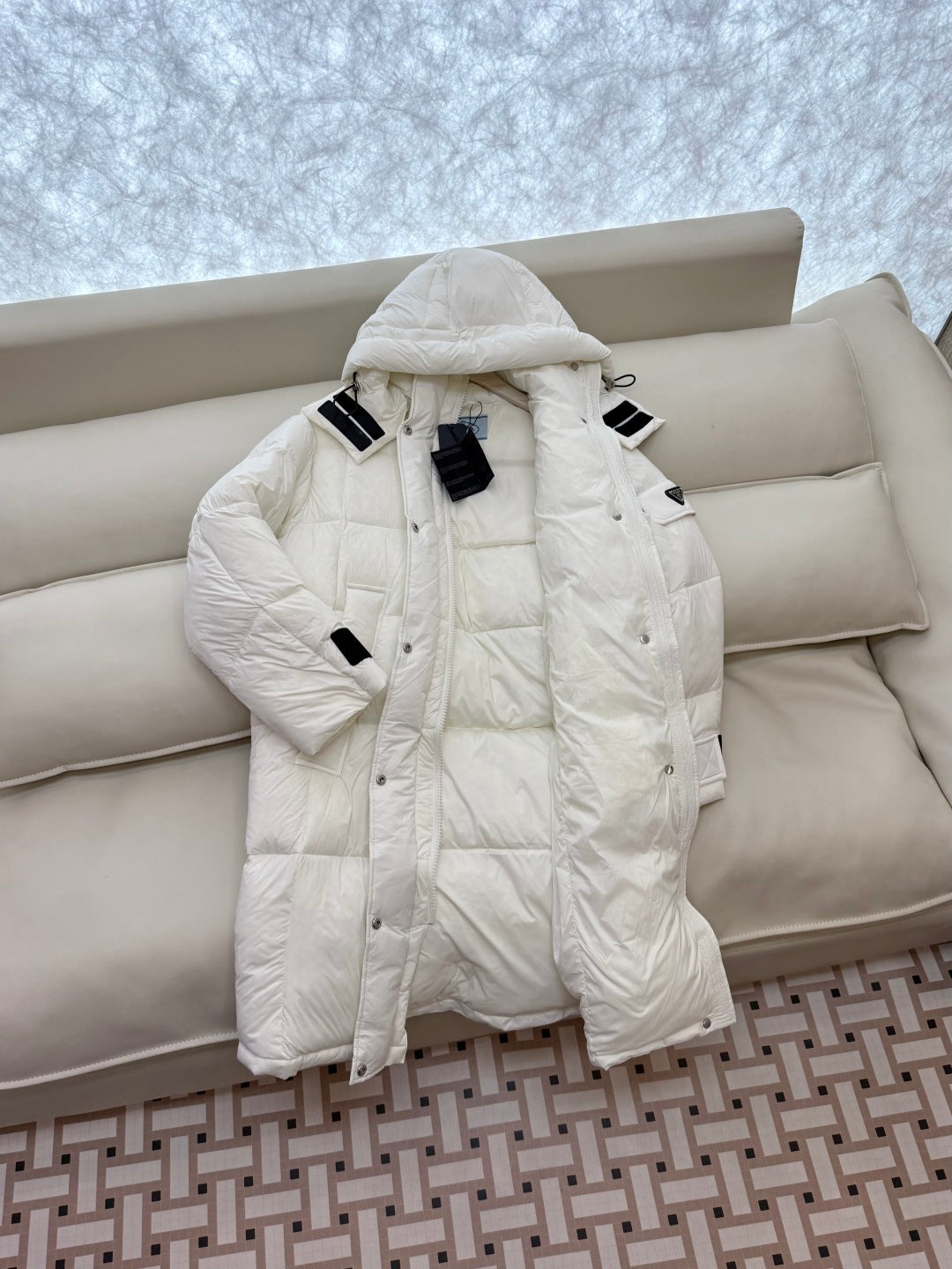 PRADA 25S LONG PUFFER JACKET 520