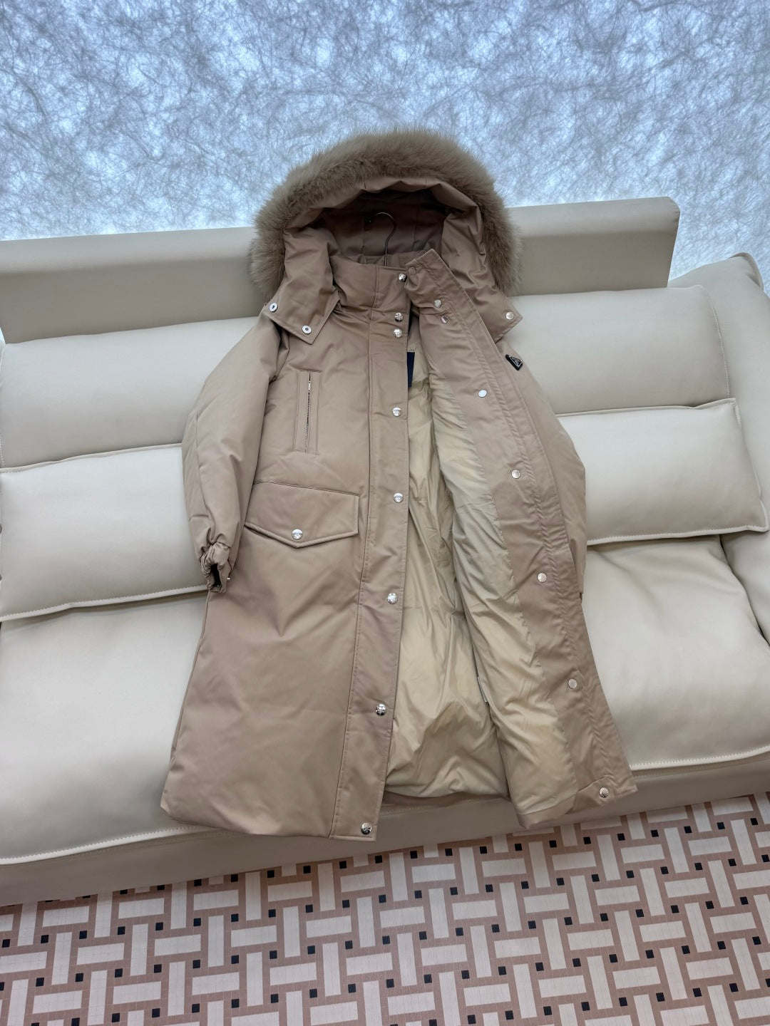 PRADA 25S LONG PUFFER JACKET 519