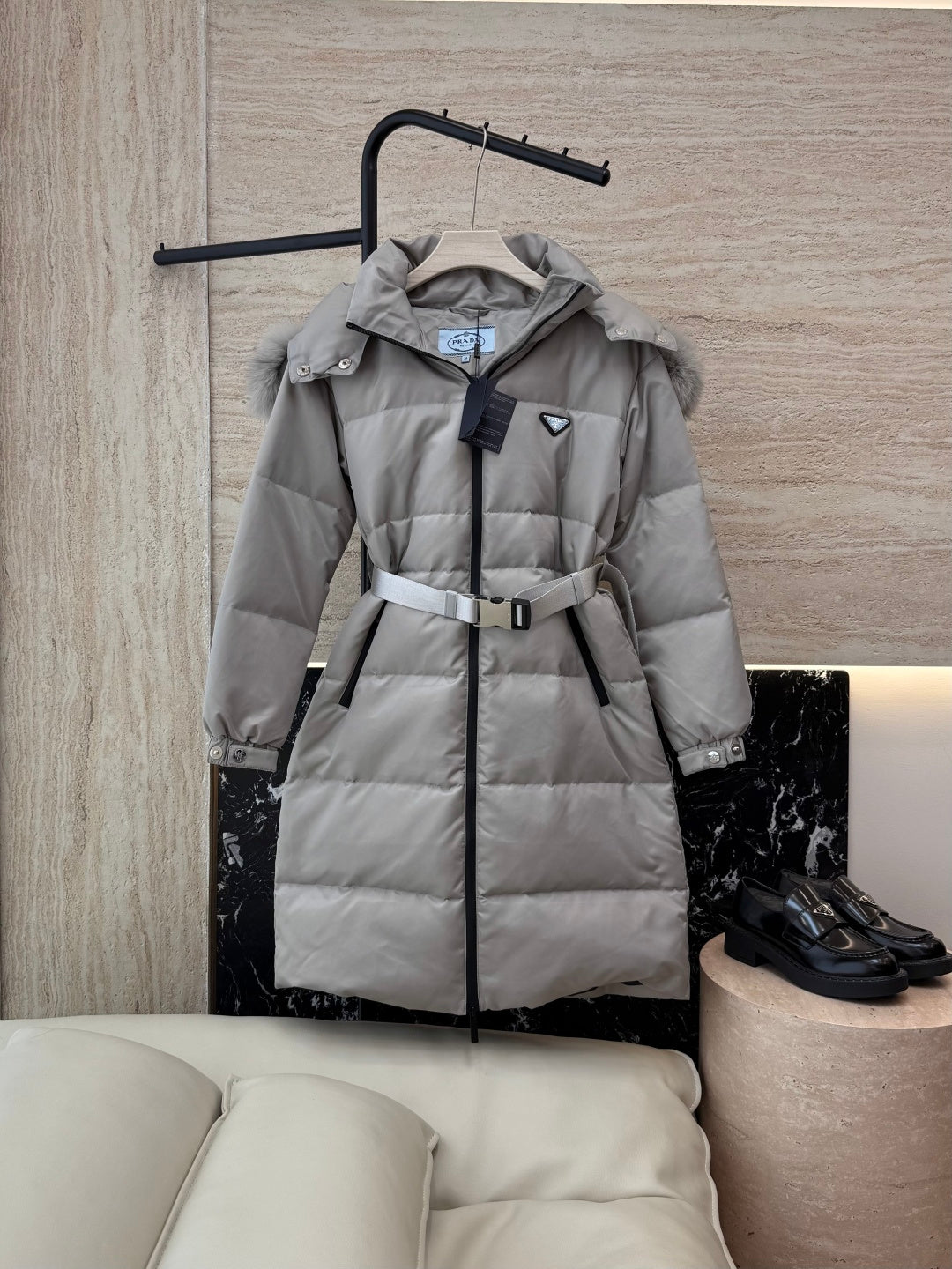 PRADA 25S LONG PUFFER JACKET 518
