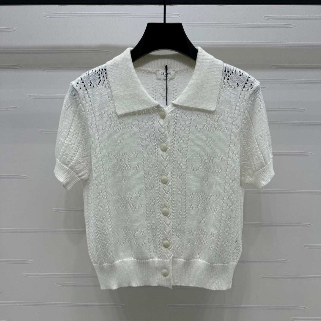CELINE 25S POLO NECK CARDIGAN 264100