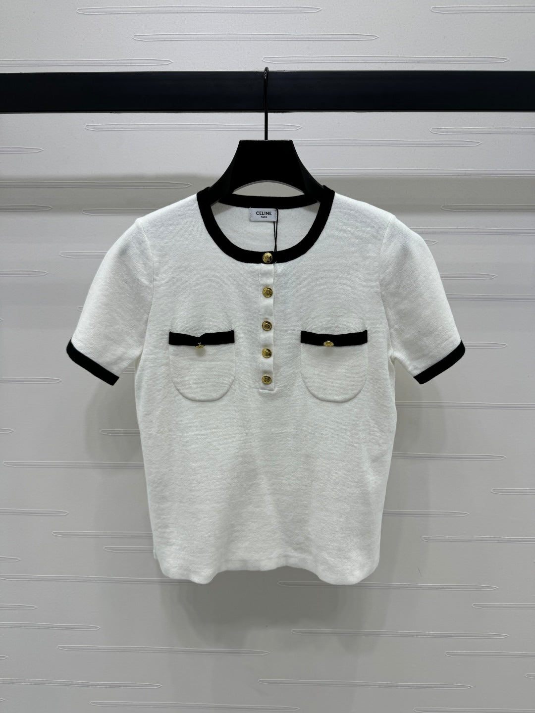 CELINE SHORT SLEEVE SWEATER 269457