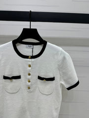 CELINE SHORT SLEEVE SWEATER 269457