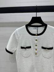 CELINE SHORT SLEEVE SWEATER 269457