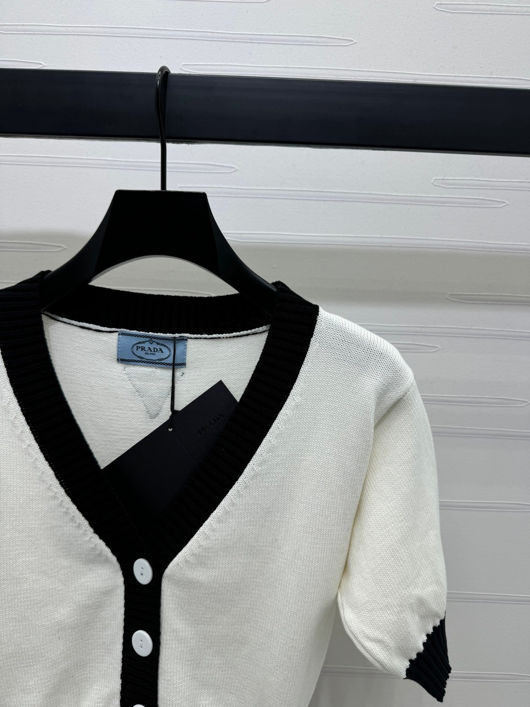 PRADA SHORT-SLEEVE KNIT TOP 269463