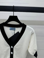 PRADA SHORT-SLEEVE KNIT TOP 269463