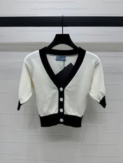 PRADA SHORT-SLEEVE KNIT TOP 269463