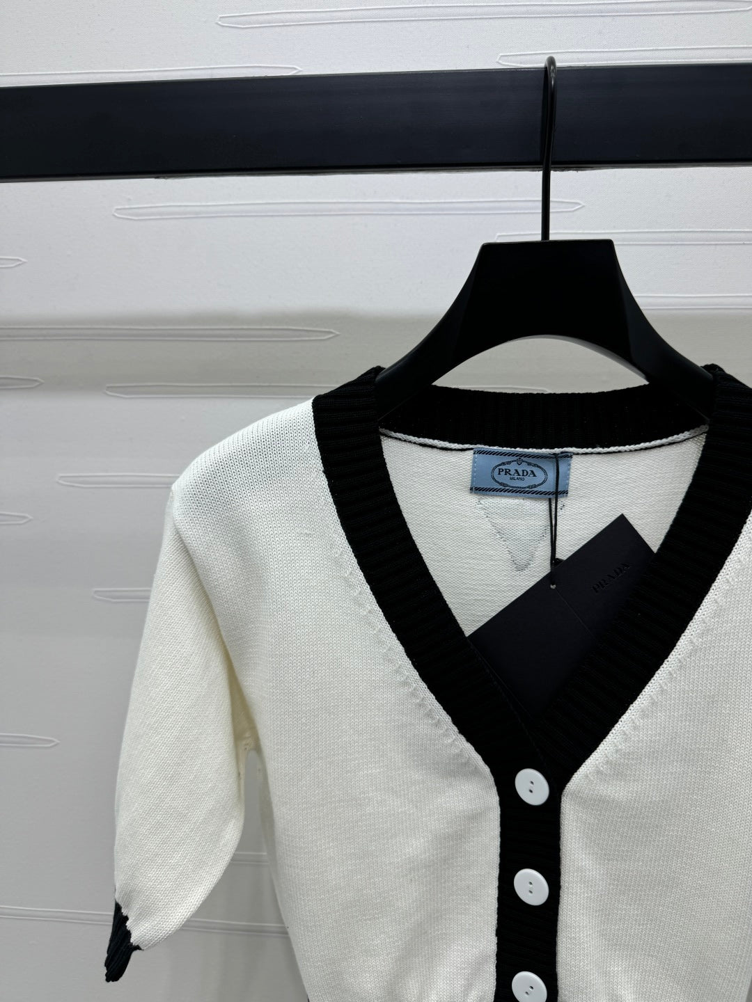 PRADA SHORT-SLEEVE KNIT TOP 269463