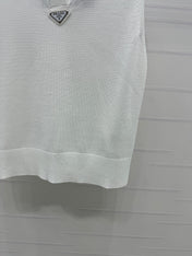 PRADA SEQUIN-EMBELLISHED V-NECK KNIT TANK BLAZER 274810