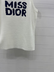 DIOR 25S MISS LETTER KNITTED TANK TOP 264241