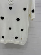 CHANEL SHORT-SLEEVE KNIT TOP 269465