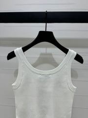 MIU 25S 3D RHINESTONE TANK TOP 264255