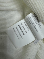 PRADA MOCK NECK SHORT-SLEEVE KNIT TOP WHITE 274815