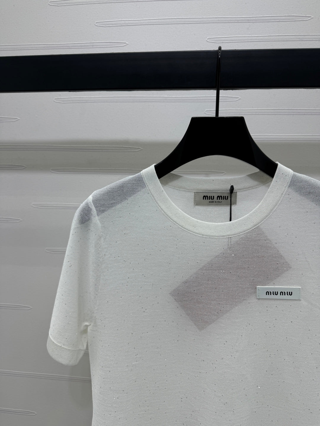 MIUMIU SHORT-SLEEVE T-SHIRT 269472