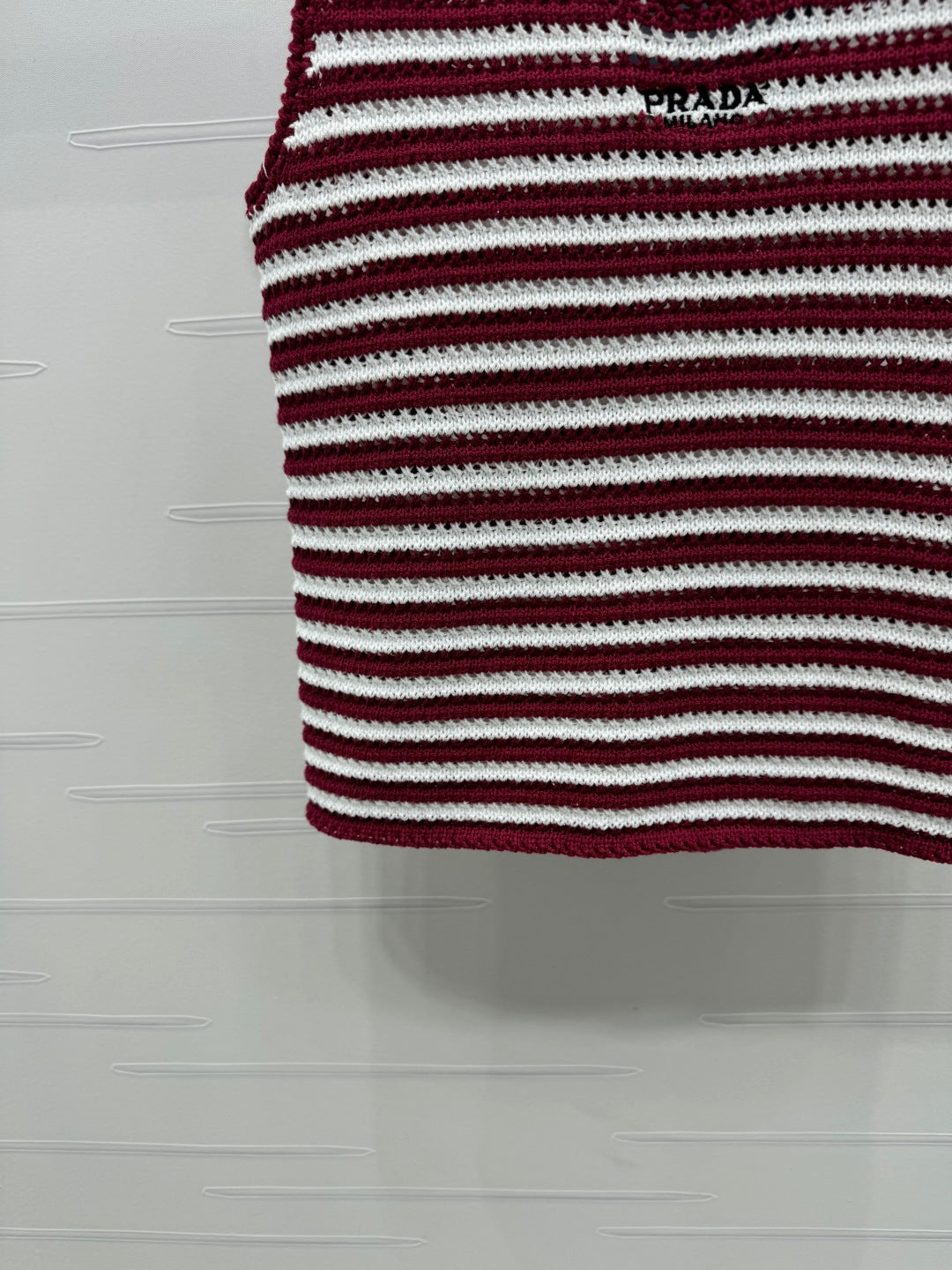 PRAD 25S STRIPED SWEATER 264183